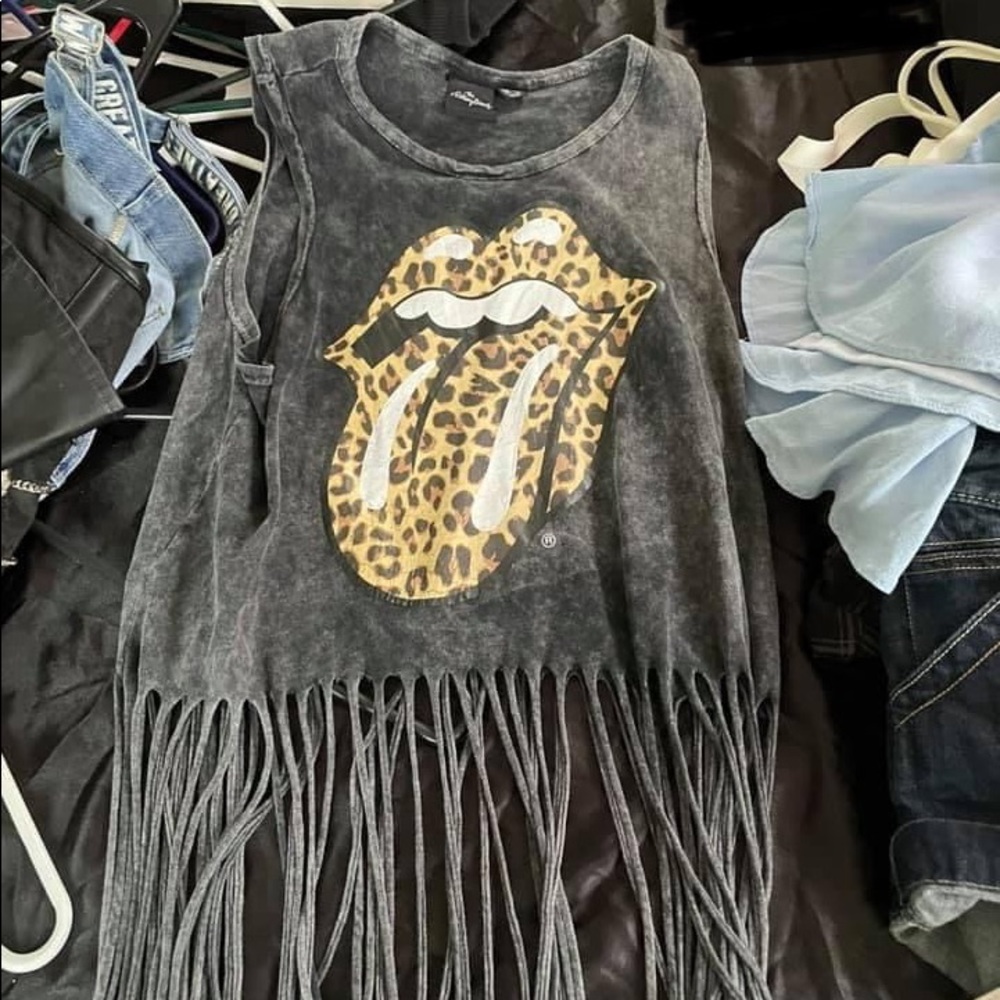 Rolling Stones crop top